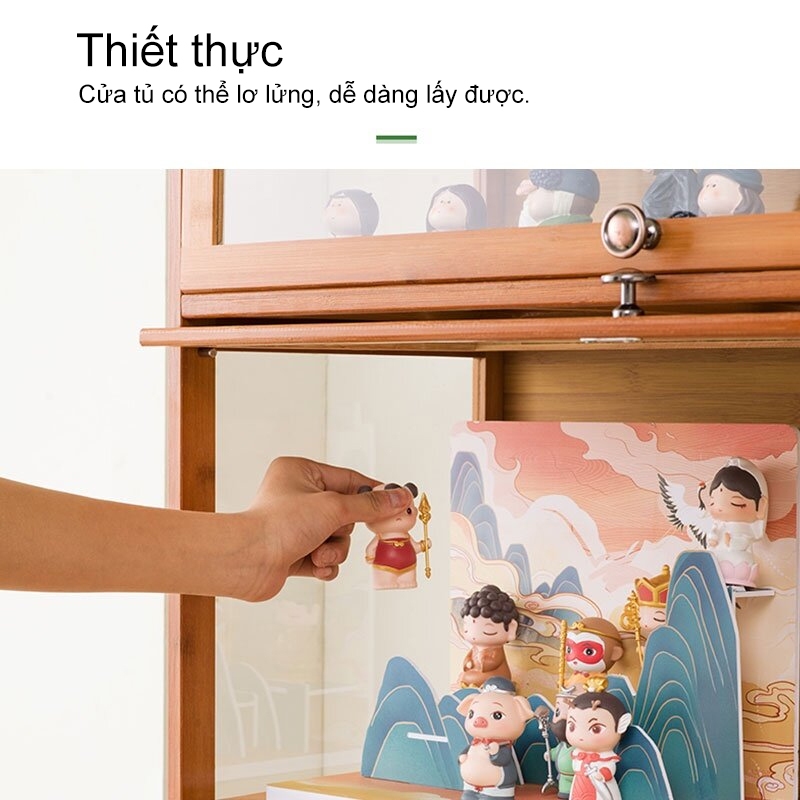 LACCOHUG Tủ trưng bày bằng  tủ Kính Trong Suốt  kính dễ dàng cài đặt khách phòng tắm ban công | BigBuy360 - bigbuy360.vn