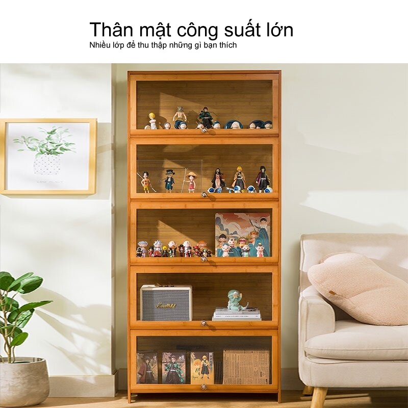 LACCOHUG Tủ trưng bày bằng  tủ Kính Trong Suốt  kính dễ dàng cài đặt khách phòng tắm ban công | BigBuy360 - bigbuy360.vn