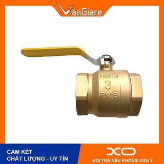 [Hàng chuẩn, đẹp] Van bi đồng phi 76 90 114 - van khóa nước tay gạt