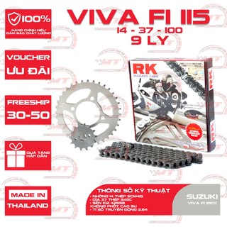 Nhông sên dĩa RK xe Suzuki VIVA 115c FI thương hiệu Nhật Bản