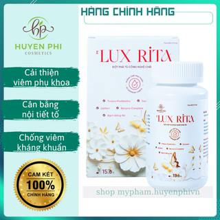 Viên uống phụ khoa Lux Rita Huyền Phi hỗ trợ giảm viêm phụ khoa tăng cường nội tiết tố nữ hộp 30 viên