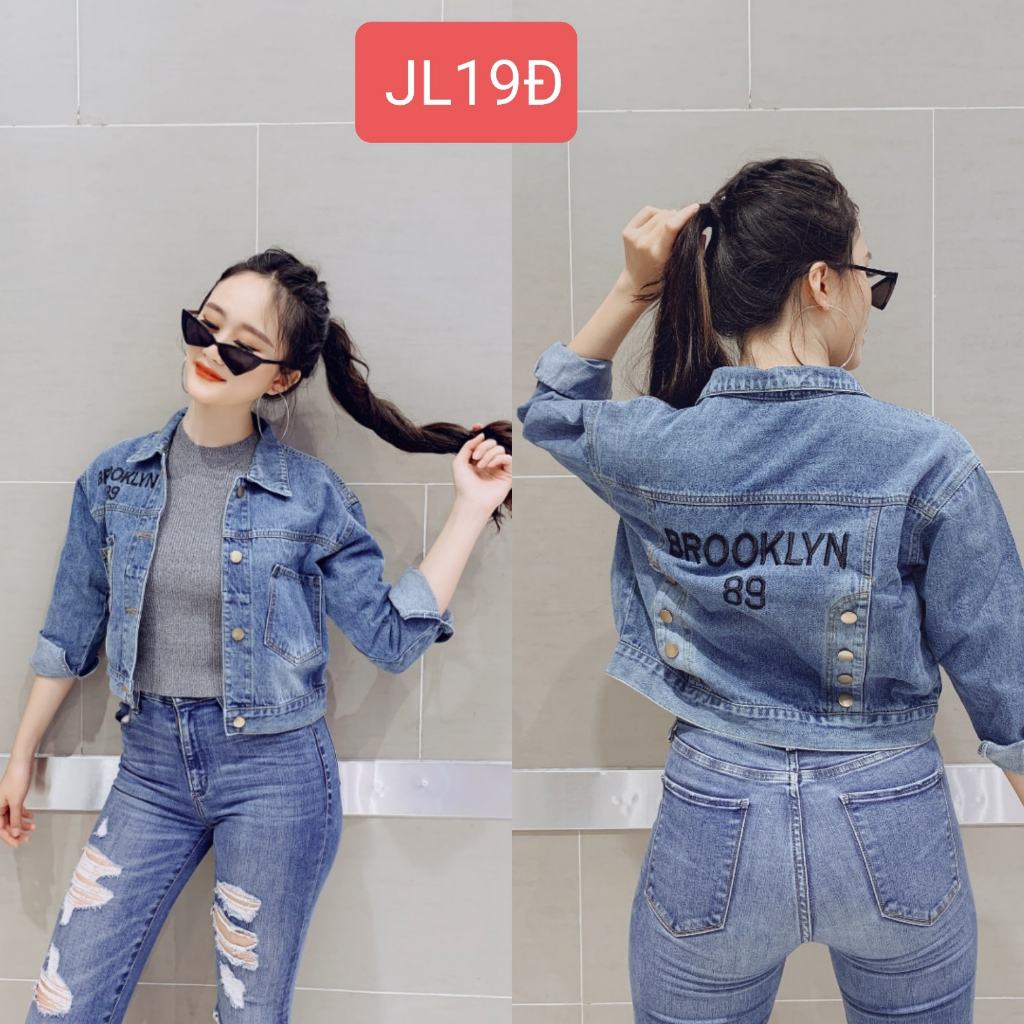 [top 3] Áo khoác jean nữ New York - Nice - Mylanic top 3 áo đẹp 2027 FORM LỮNG 48cm size 39-57kg cao