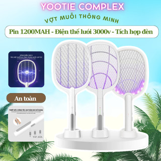 Vợt muỗi tự động bắt muỗi thông minh, Vợt muỗi thông Minh Kiêm Đèn Bắt Muỗi Tự Động 2 Trong 1 Bảo Hành 12 Tháng
