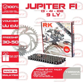 Nhông sên dĩa RK xe Jupiter Gravita FI thương hiệu Nhật Bản