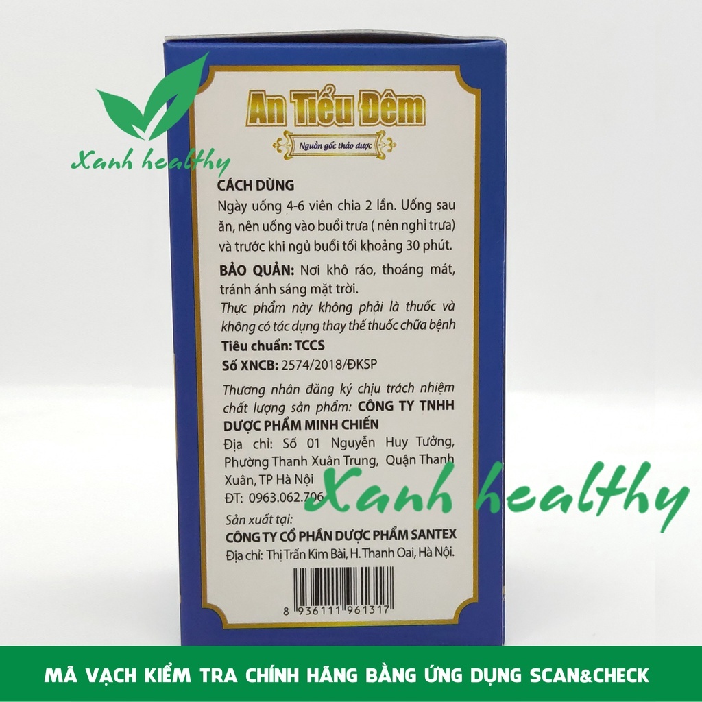 Viên tiểu đêm An tiểu đêm Vương thận khang - Hỗ trợ bổ thận cho người tiểu đêm nhiều lần, tiểu buốt ,tiểu dắt.