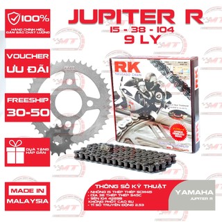Nhông sên dĩa RK xe Jupiter R thương hiệu Nhật Bản