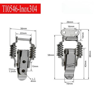 Khóa gài lò xo, khóa móc lò xo inox và kim loại ti0546i lò xo, khóa móc lò xo inox và kim loại ti0546