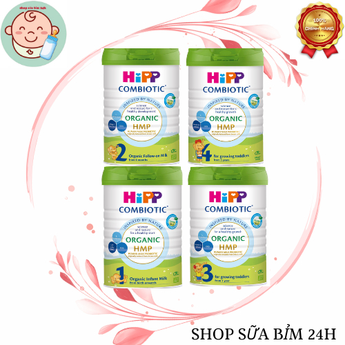 SỮA BỘT HIPP OGANIC COMBIOTIC 800g số 1,2,3,4
