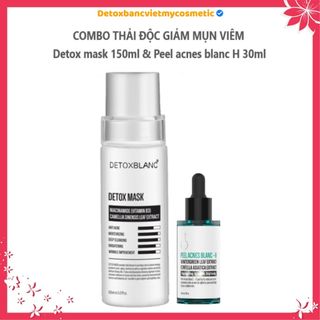 [Chính hãng]Combo loại bỏ mụn thâm và tái tạo da Detoxblanc