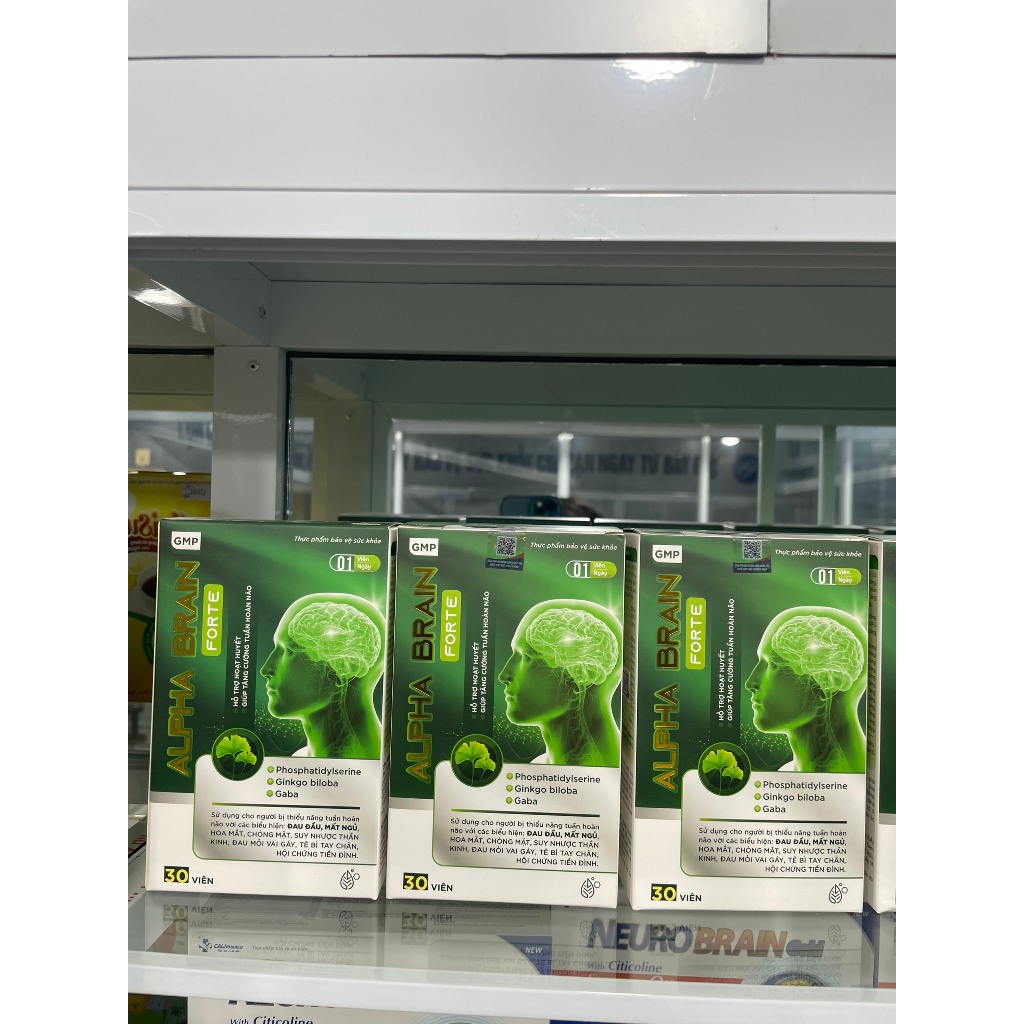 (Chính hãng) Bổ não Alpha Brain Forte