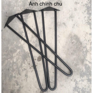 Chân bàn sắt hairpin loại 2 thanh sắt(kèm vít).giá sỉ liên hệ (lưu ý giá trên 1 cái chân)
