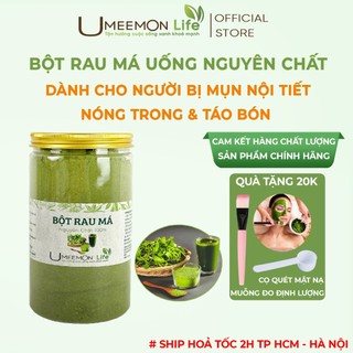 Bột rau má UMEEMON nguyên chất 100%, nước uống detox cho cơ thể giúp cơ thể thanh nhiệt giải độc ngăn ngừa mụn nhọt