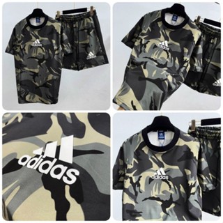 Bộ Quần Áo A Di Dát Ràn Ri Logo in Siêu Nét - Bộ Hè Adidas Đi Biển Nam Nữ Siêu Hót