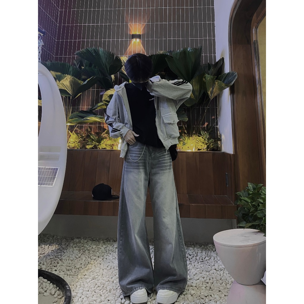 Tarbo Club - Áo Khoác Hoodie  Zip Boxy PhốI Sọc  - Áo Khoác Nỉ Form Boxy Local Brand | BigBuy360 - bigbuy360.vn