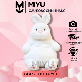  Gấu Bông Thỏ Tuyết MIYU - Thú Bông Thỏ Trắng Đáng Yêu - Chất Liệu Cao Cấp - Chất Vải Siêu Mịn 