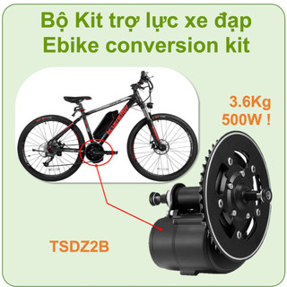 Bộ động cơ xe đạp điện trợ lực Tongsheng TSDZ2B 48V 500W nâng cấp xe đạp thường thành xe đạp điện trợ lực