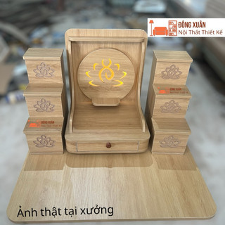 Trọn bộ kệ thờ và tam cấp hoa sen