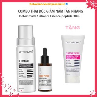[Khuyến mại]Combo thải độc xóa nám tàn nhang dưỡng trắng da Detox blanc tặng sữa rửa mặt 150ml