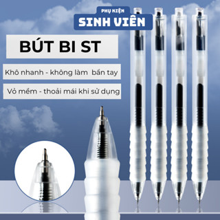 COMBO Bút Gel Ngòi Siêu Mảnh 0.5mm Nhanh Khô, Viết Êm Ái Trên Giấy, Vỏ Trong Suốt ( BGT2 )