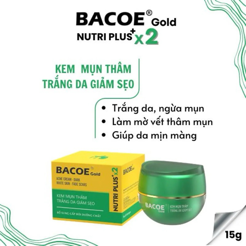KEM BACOE MỤN THÂM TRẮNG DA MỜ SẸO 15G