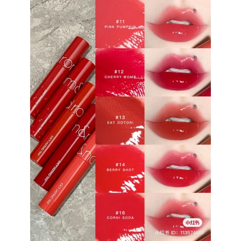 [Màu 6-39] Son Môi Tint Bóng Trang Điểm Hàn Quốc Romand Juicy Lasting Tint 5.5g Cosmetic Mỹ Phẩm Son