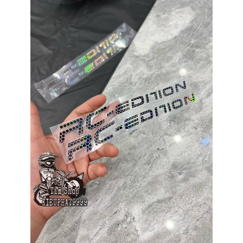 Tem Rc Edition Dán Phuột Carbon Phản Quang