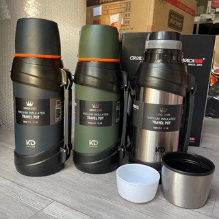 Bình Nước Giữ Nhiệt Dung Tích 2L, 2L5 KD-938 , Bình Nước Cao Cấp Inox 304 Giữ Nhiệt 24 Tiếng Có Quai Xách Dây Đeo