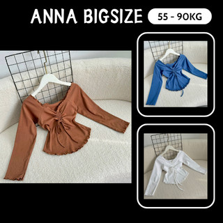 Áo thun kiểu nữ tay dài bigsize trễ vai dây rút / áo trễ vai dài tay bigsize chất thun bozip