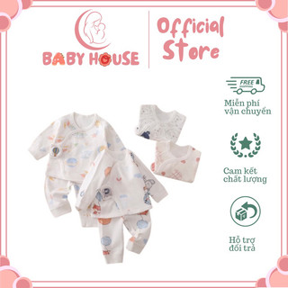 Bộ quần áo cotton hàng Quảng Châu cho bé