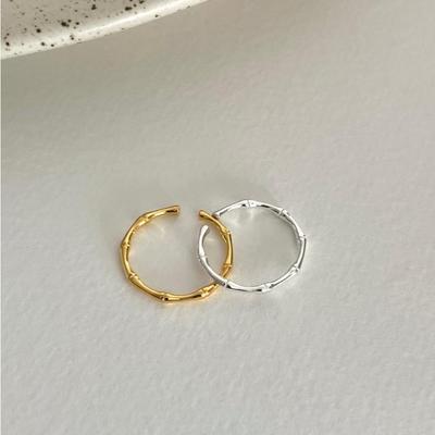 Nhẫn bạc nữ TLEE nhẫn đốt cây form hở cá tính TLEEJEWELRY