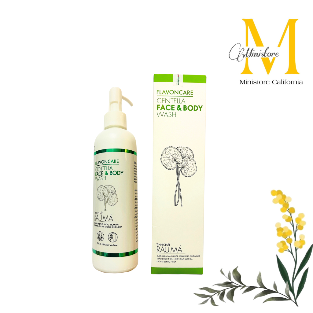 Sữa Rửa Mặt Rau Má & Tắm Toàn Thân Flavoncare Centella Face and Body Wash 240ML