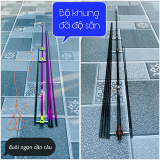 Bộ khung Diều 1m7 đến 2m2 đã buộc sãn ,nan tím víp , và nan xoắn gốc dầy
