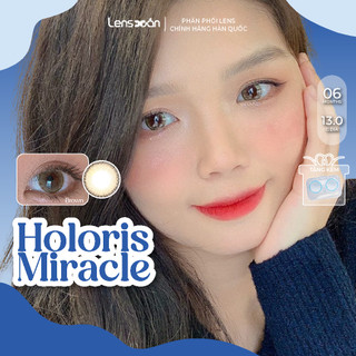 Kính áp tròng cận 6 tháng LENS XOẮN lens tự nhiên có viền phù hợp nam nữ B.S.COR HOLORIS MIRACLE