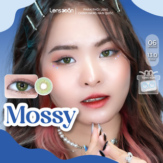 Kính áp tròng cận 6 tháng LENS XOẮN lens tây nâu xanh lá B.S.COR MOSSY GREEN