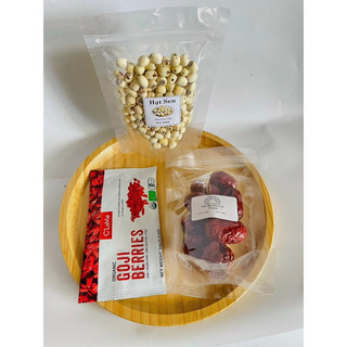 Combo Hầm Bồ Câu, Gà Ác Cho Bé  (Táo Đỏ- Kỷ Tử- Hạt Sen)