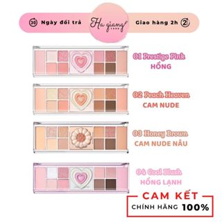 Bảng Phấn Mắt & Má Hồng Peripera All Take Mood Like Palette 8g tone hồng đào, tone cam, nâu nude