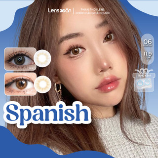 Kính áp tròng cận 6 tháng LENS XOẮN lens tây tự nhiên B.S.COR SPANISH