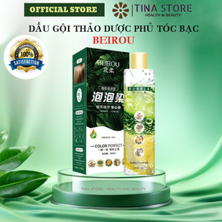 Dầu gội thảo dược phủ bạc nano beirou color perfect, dầu gội thảo dược phủ bạc nano - phủ bạc nhanh chóng, bền màu 200ml