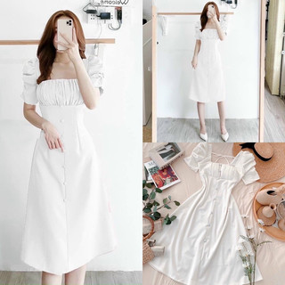 ĐẦM maxi tay bồng trẻ trung xinh đẹp 127k
