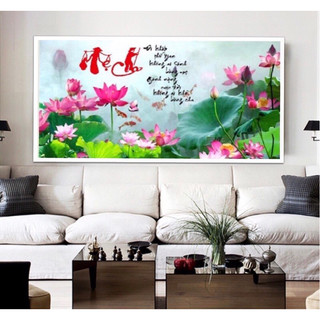 Tranh đính đá cha mẹ lv460- kích thước :80x50cm
