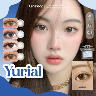 Kính áp tròng 1 năm cận LENS XOẮN lens nâu tự nhiên xám tự nhiên trong veo hiệu ứng 3D IDOL LENS YURIAL