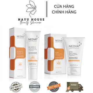 Kem chống nắng bảo vệ da neova active broad spectrum spf43 89ml và silc sheer 2.0 spf40 74m