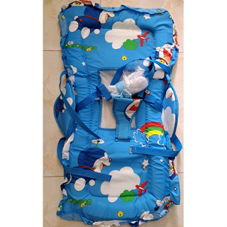 Áo ,nệm vải thay cho xe 2 nhún ăn bột 82x40cm cho bé kèm mùn chụp