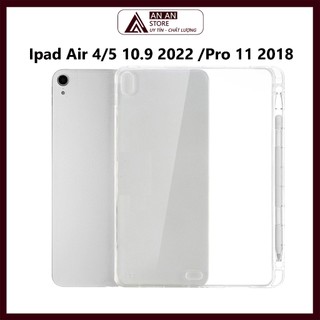 Case Dành Cho Ipad Air 4 / Air 5 10.9 Inch 2022 Pro 11 2018 Ốp Lưng Chống Sốc Trong Có Khe cho Pencil