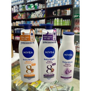 Sữa dưỡng thể Nivea Extra White ngày và đêm