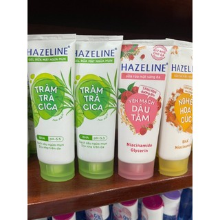 Sữa rửa mặt Hazeline.