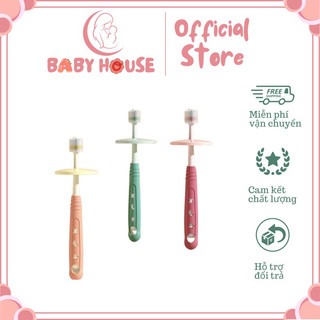 Bàn chải đánh răng siêu mềm cho bé xoay 360 độ.