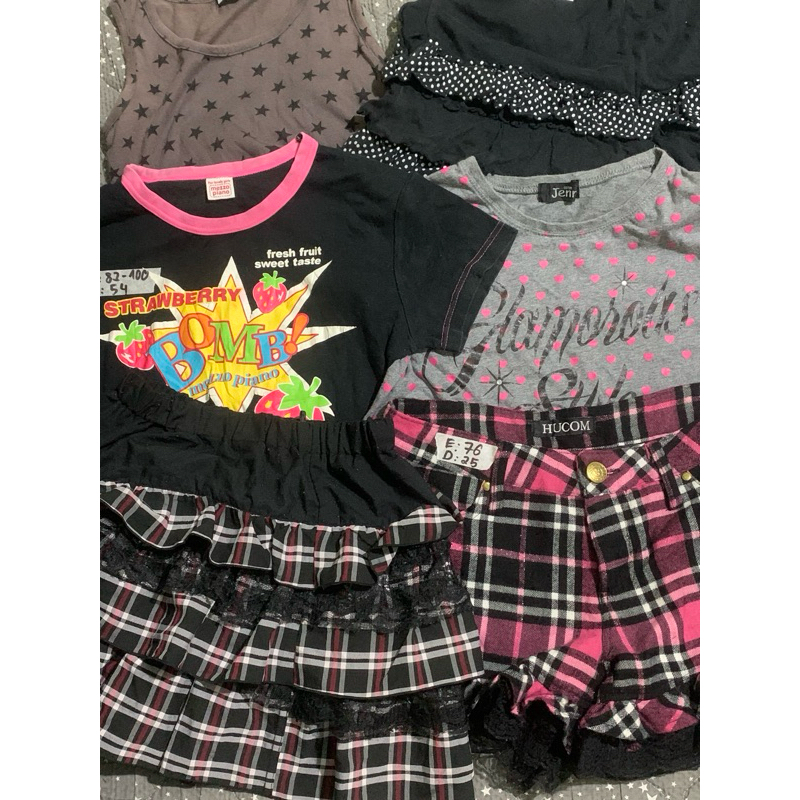 (update 4/8) Quần/áo secondhand nhật phong cách y2k,gothic,punk…