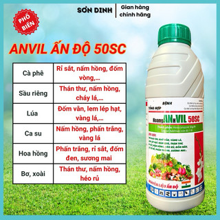 Thuốc trừ nấm Anvil Ấn độ 50SC 1 lít phòng trừ đạo ôn,thối trái,thán thư,phấn trắng,rỉ sắt CHÍNH HÃNG