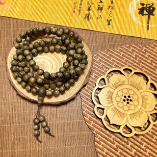 VÒNG TAY TRẦM HƯƠNG 108 HẠT THƠM MẠNH - MỘC THIÊN LONG 6/8MM